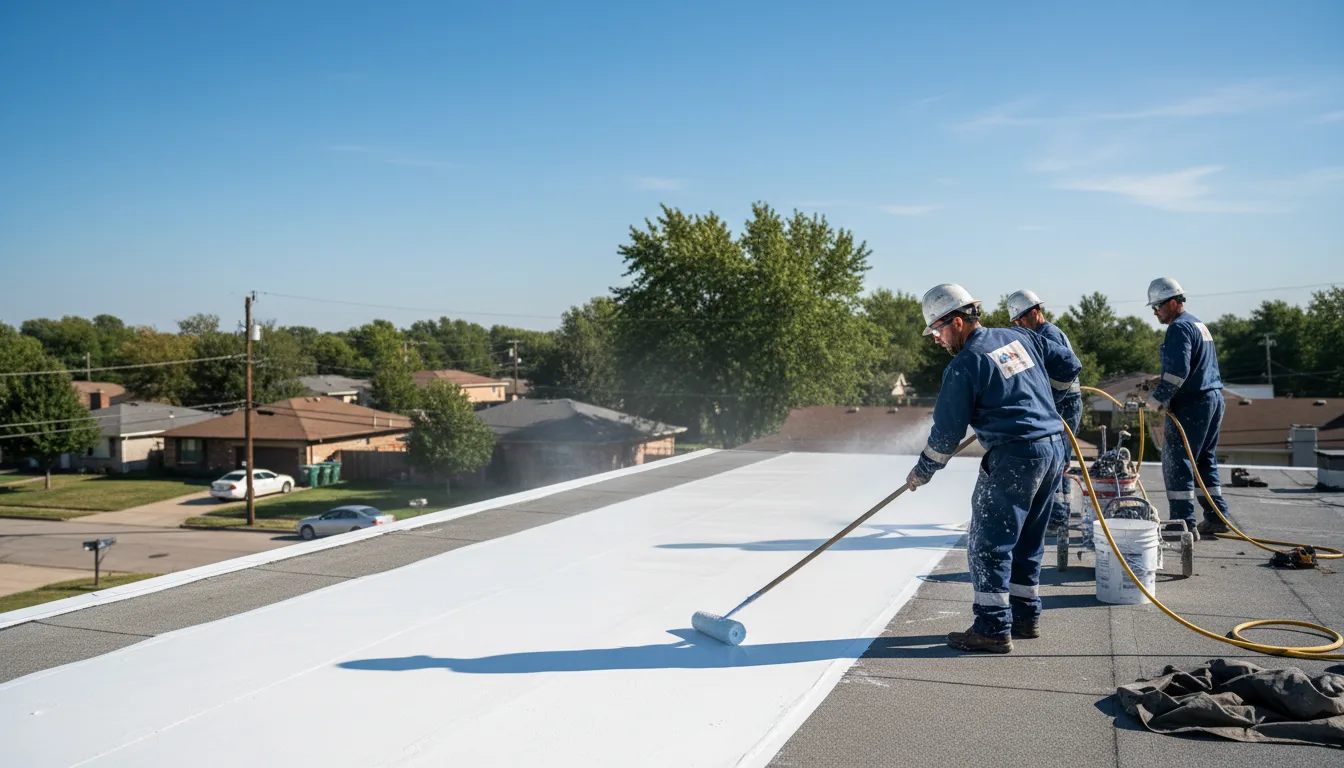 Commercial roof coating in Massachusetts near me